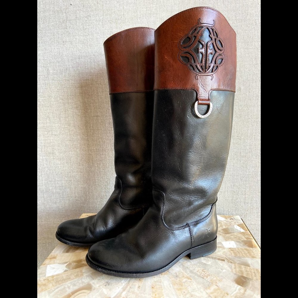 frye melissa leather riding boots